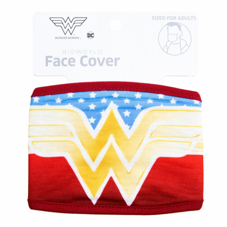 Wonder Woman Symbol with Stars Face Cover